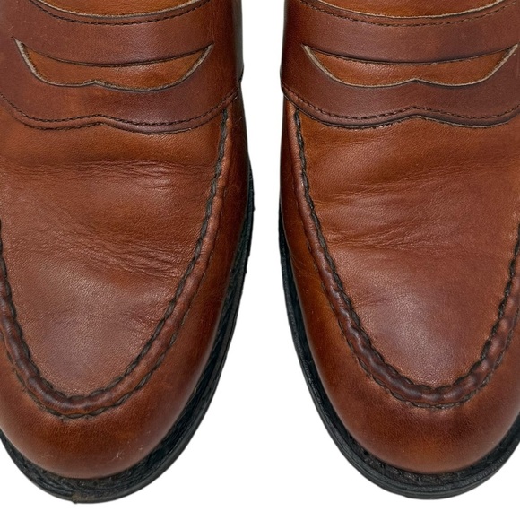Allen Edmonds Fairmont Leather Penny Loafers Shoes Size 9.5D Brown Anti Skid - Picture 13 of 13